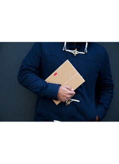 Paper-Oh Ondulo Natural B6.5 Unlined Wrap Closure 112pages 100gsm Notebook  - Image 4