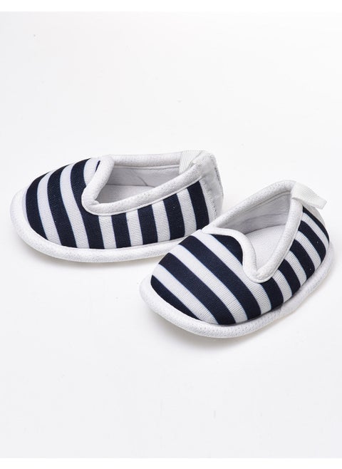 Unisex stripe prints casual booties