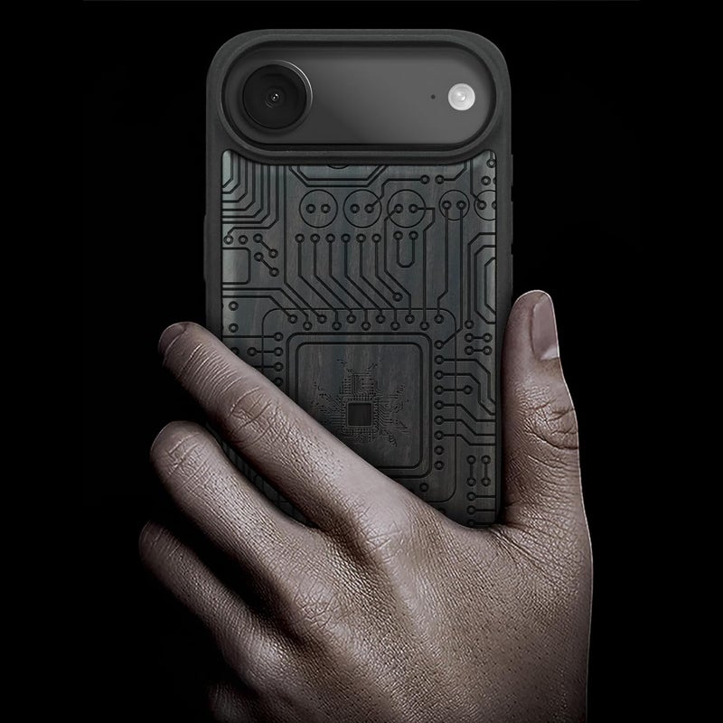 Global standard quality Carveit Magnetic Wooden Case for iPhone Air Case, Wood Artisan Engraved & Soft TPU Shockproof Cover, Compatible with MagSafe 17 Air Wireless Chargers (Cybernetic Bug) Blackwood Cross part assemble fit Repeated assemble detach compatible KSA market popular practical build Multi-goal comprehensive design Simple upgraded construction Durable versatile substance Assorted natural tone picks Medium weight Practical design alternatives All user friendly build Different assemble options Shock rubber edge High precision lightweight material Good ventilation Organized shipment arrange Widely used design Main road full logistics cover Precision polished solid material Global production standard crafted Cost effective upgraded craftsmanship Trendy economical quality Lightweight Water rust proof Gulf mainstream practical design - Image 2