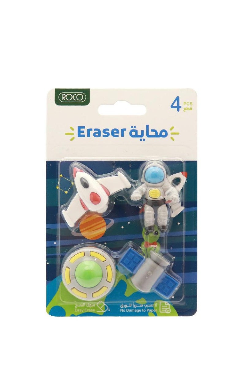 ROCO Rubber Eraser Outer-Space Assorted Color