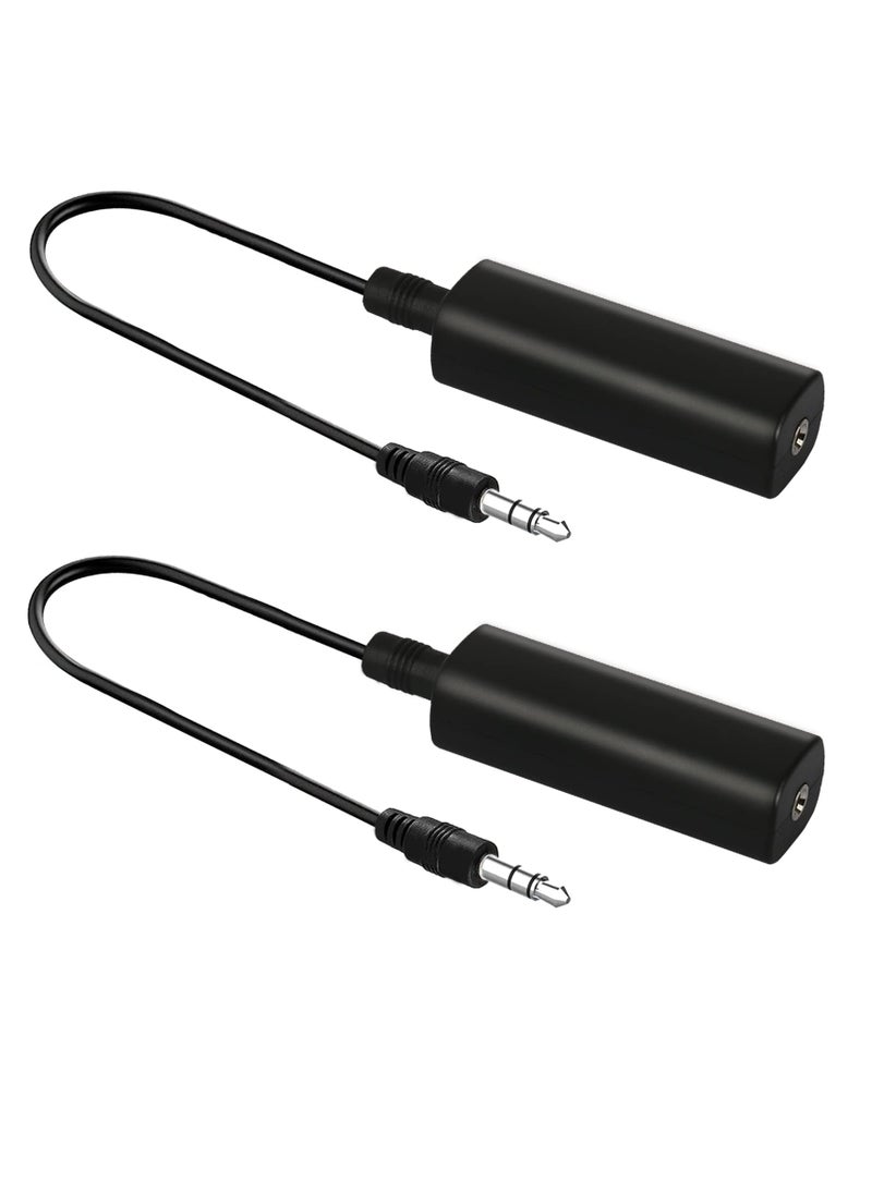 2 Packs Ground Loop Noise Isolator for Car Audio or Home Stereo System Eliminate Buzzing Noise Eliminating Audio Noise Effectively Portable and Easy to Use Ground Loop Isolator with 3.5mm Audio Cable