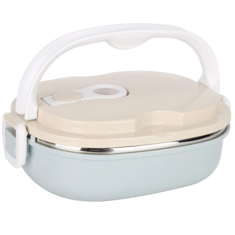 Niiyen Lunch Box 900ml 1 Layer Hot Food Lunch Containers Portable Lunchbox Stackable 304 Stainless Steel Adult Bento Lunch Box Cold Food Storage Bowl for School Office Outdoor Travel - Image 1