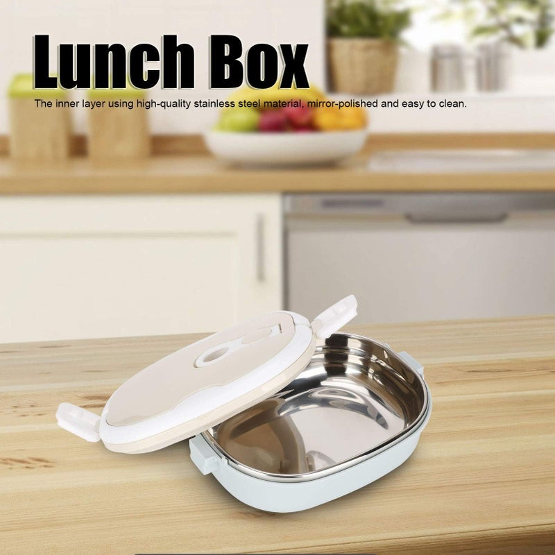 Niiyen Lunch Box 900ml 1 Layer Hot Food Lunch Containers Portable Lunchbox Stackable 304 Stainless Steel Adult Bento Lunch Box Cold Food Storage Bowl for School Office Outdoor Travel - Image 4