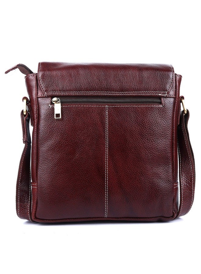 Tierra Men's & Women's Messenger Bag (Reddish Brown) - Image 4