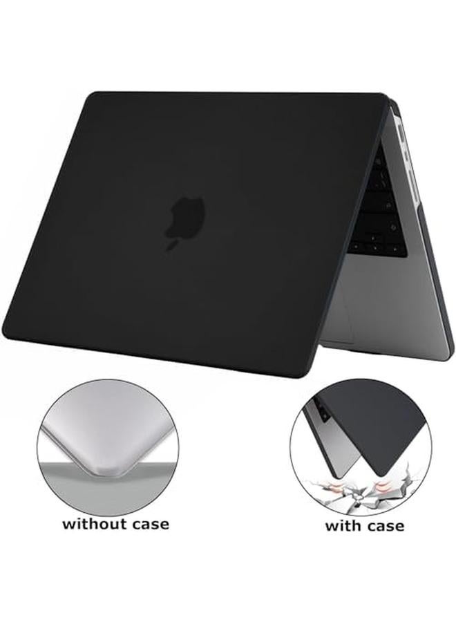 erorex Case Compatible For New Macbook Pro 14 Inch 2024 2023 2022 2021 M4 A3112 A3185 A3401 M3 A2918 A2992 M2 A2779 M1 A2442 Pro Max Chip With Touch Id Laptop Plastic Hard Shell Cover Matte Black - Image 2