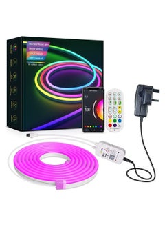 DMG TECH Smart Neon Light Strip, Wifi DIY Neon Light Strip, 3m with APP Control and Music Sync, Wifi Voice Activated Connection Alexa and Google, Suitable for Bedroom, Living Room, Game Decoration  - Image 1