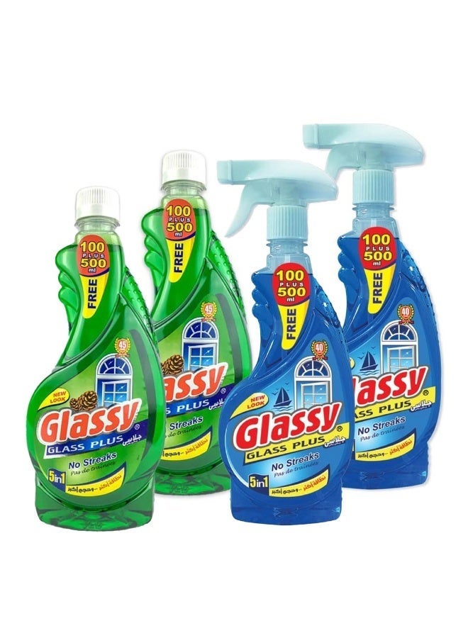 Glassy set of 2 liquid glass & window cleaners, 600ml - Image 2