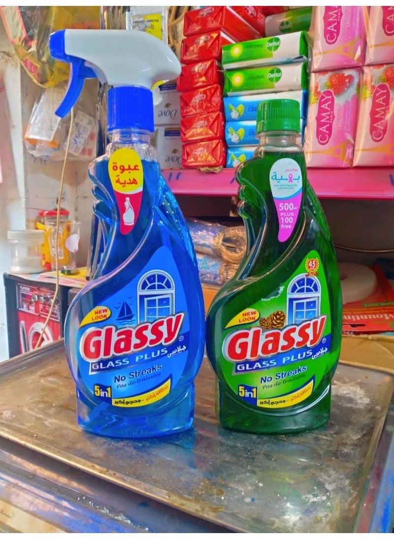 Glassy set of 2 liquid glass & window cleaners, 600ml - Image 1