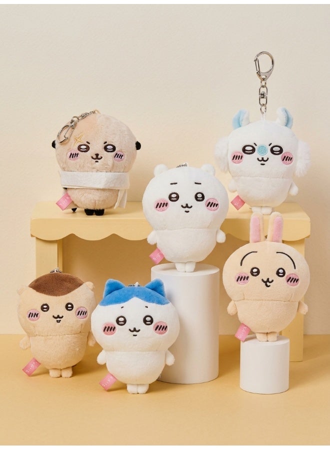 MINISO x Chiikawa Plush Pendant Collection Plush Pendant Keychain, 1 Assorted Character from 6 Designs, Cute Collectible Accessory and Gift - Image 1