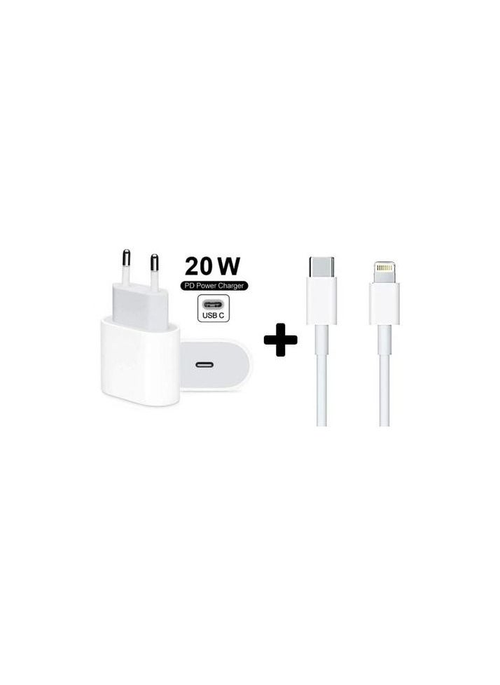 Generic - 20W USB-C Power Adapter With Lightning To USB-C Cable - Image 1
