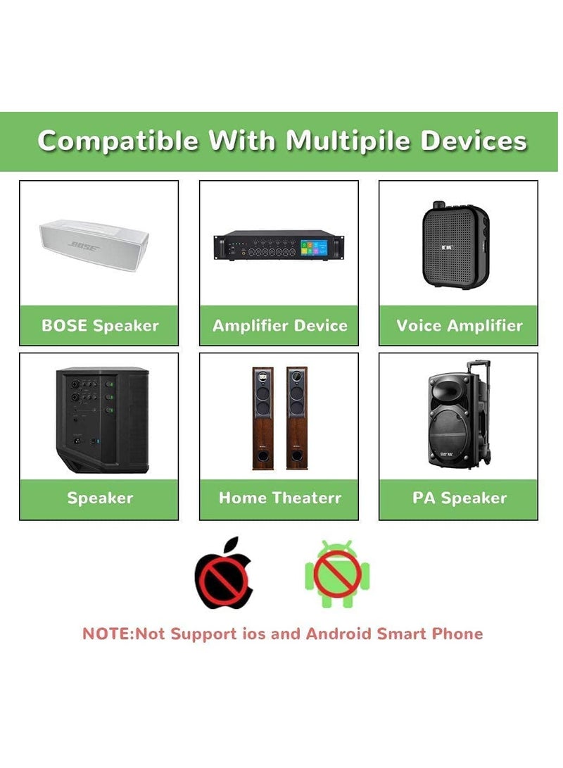 SYOSI Wireless Microphone Headset, UHF Wireless Mic Headset and Handheld 2 in 1, 165 ft Range for Voice Amplifier, Stage Speakers  Teacher Tour Guides Fitness Instructor - Image 5