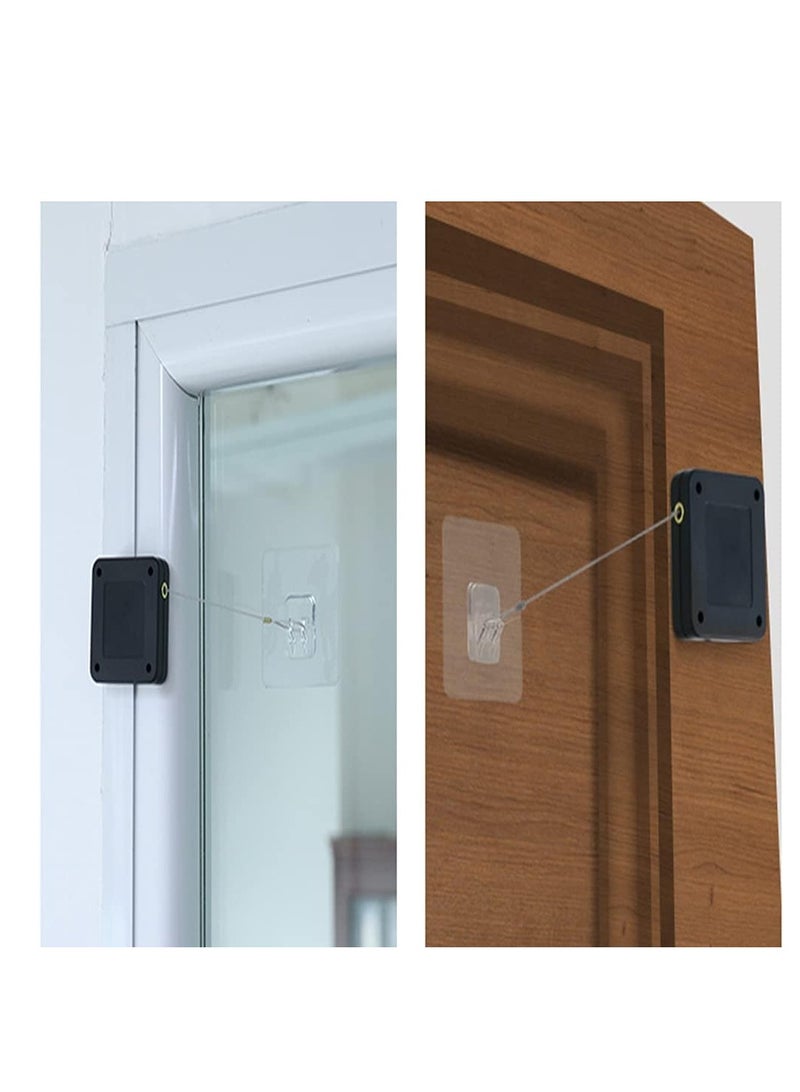 قطعة واحدة من أدوات إغلاق الأبواب الأوتوماتيكية بدون ثقب، يجعل الباب يغلق ذاتيًا تلقائيًا - Image 3