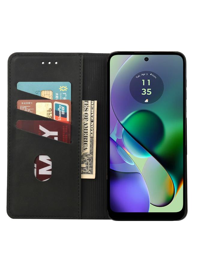 إيروريكس جراب لهاتف موتورولا موتو جي 55 مصنوع من الجلد المرن - Image 4