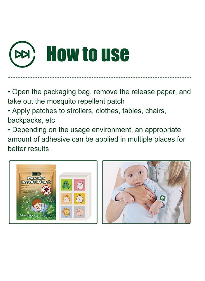 EELHOE EELHOE Children's Anti-mosquito Patch Summer Outdoor Travel Camping Anti-mosquito Baby Children's Cartoon Repellent Mosquito Patch  - Image 3
