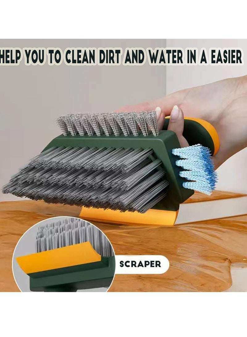 4 in 1 Grout Brush with Scraper, Durable Bristles for Cleaning with Stiff Bristle Cleaning Brush for Bathroom and Kitchen, Tile Floor Bathroom Walls/Corners/Window - Image 3