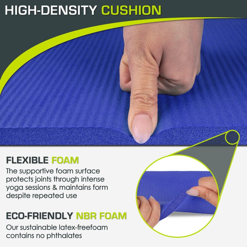 ProsourceFit Extra Thick Yoga Knee Pad and Elbow Cushion 15mm (5/8â€) Fits Standard Mats for Pain Free Joints in Yoga, Pilates, Floor Workouts - Image 3