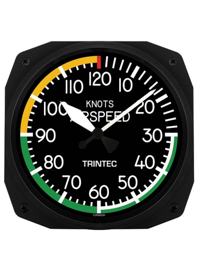 Trintec 10" Aviation Airspeed Instrument Style Wall Clock 306110 - Image 1