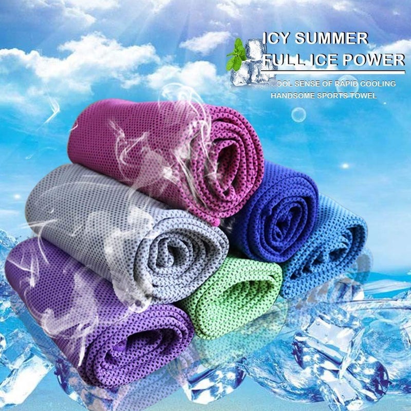 Tuzech Anti-Microbial Sports Cooling Towel Neck Wrap Instant Chilling for Sports Set of 2 - Image 2