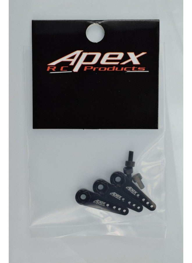 Apex RC Products Black 25T for Futaba/Savox Aluminum Servo Horn - 3 Pack #8029 - Image 5