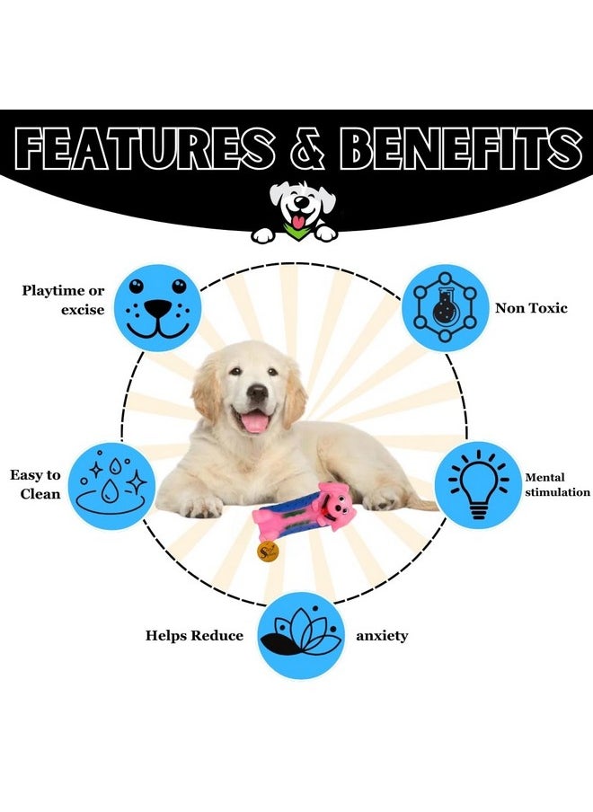 Sage Square - Squeaky Dog Face Toy: Fun, Engaging & Durable For Dogs & Cats, Satisfies Chewing & Play Instincts, Interective, Keep Your Pet Entertained And Engaging For Your Canine Companion'S Playtime! - Image 1