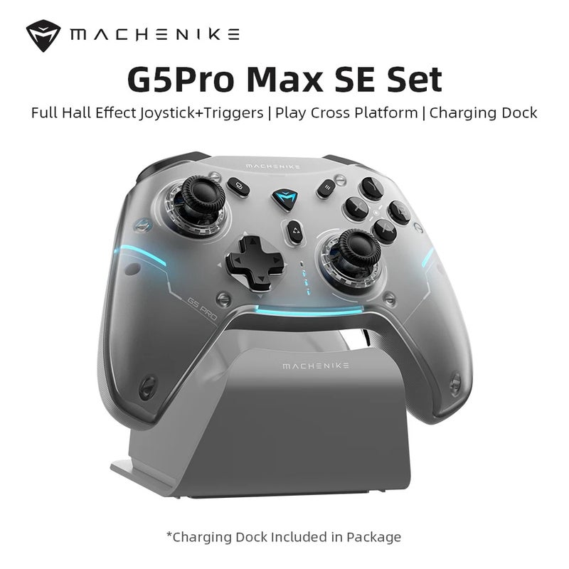 Machenike G5 Pro Max SE Wireless Gaming Controller with Charging Dock, Optional Hall Effect Joysticks and Triggers, RGB Light - Image 3