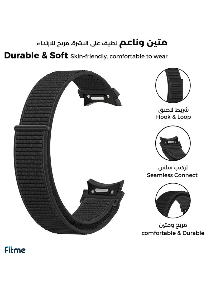 فيت مي - سوار تبديل نسيج النايلون لساعات جالاكسي واتش 3 / واتش 4 / واتش 5 / واتش 6 / واتش 7 - Image 1
