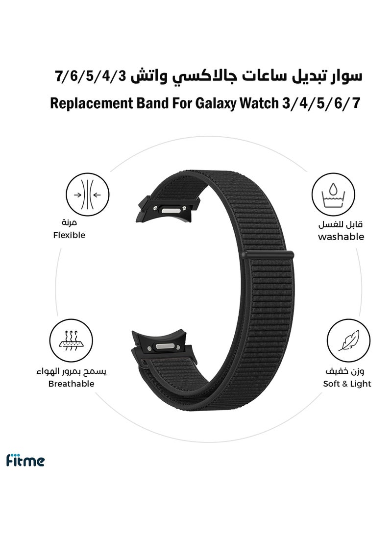 Nylon Loop Band For Galaxy Watch 3 / Watch 4 / Watch 5 / Watch 6 / Watch 7 - pzsku/Z7C6E6D7CE4A43757125EZ/45/_/1724337664/2fd92fd6-7d11-4a3a-99fe-397e79262d90