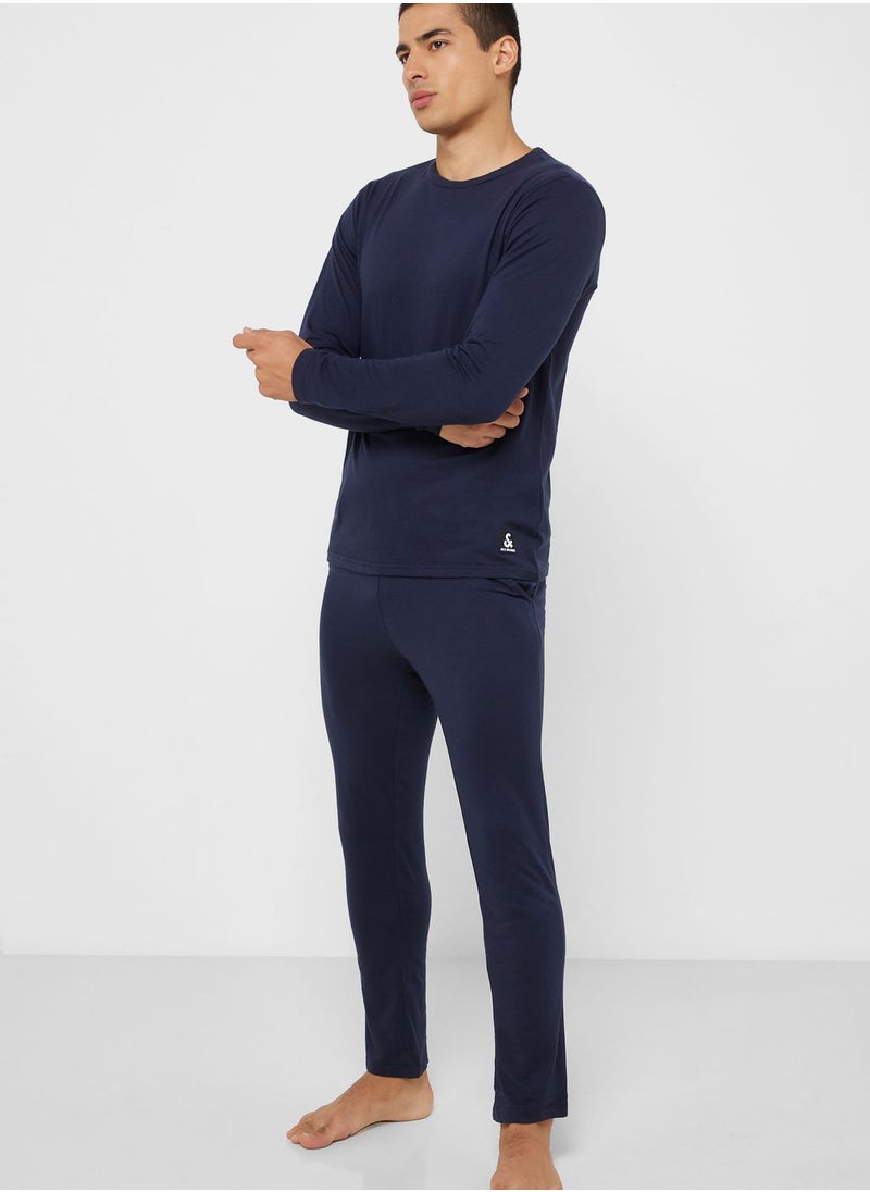 JACK & JONES - Essential Crew Neck T-Shirt & Pants Set - Image 1