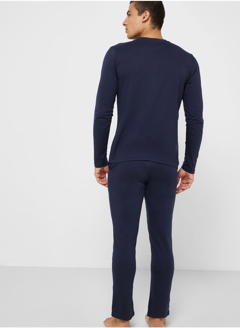 JACK & JONES - Essential Crew Neck T-Shirt & Pants Set - Image 1