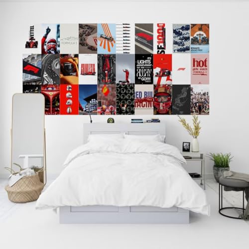 Kitty Cat® Paper Formula 1 Aesthetic Wall Collage Kit || 30 Unique Poster Set + Free Tape, 4x6in Each, Posters: Dorm, Hostel Essential, Aesthetic Room Decor (Formula 1) - Image 5