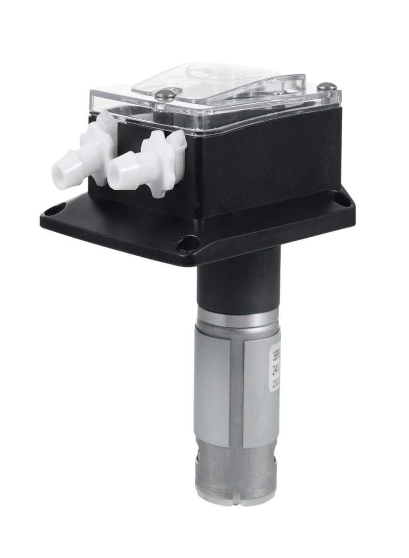 GROTHEN DC 24V Peristaltic Pump Large Flowrate Liquid Dosing Pump 1500ml/min 2 Rollers with Food-grade Transparent Silicone Tube for Aquarium Lab Analysis Dosing Additives - Image 1