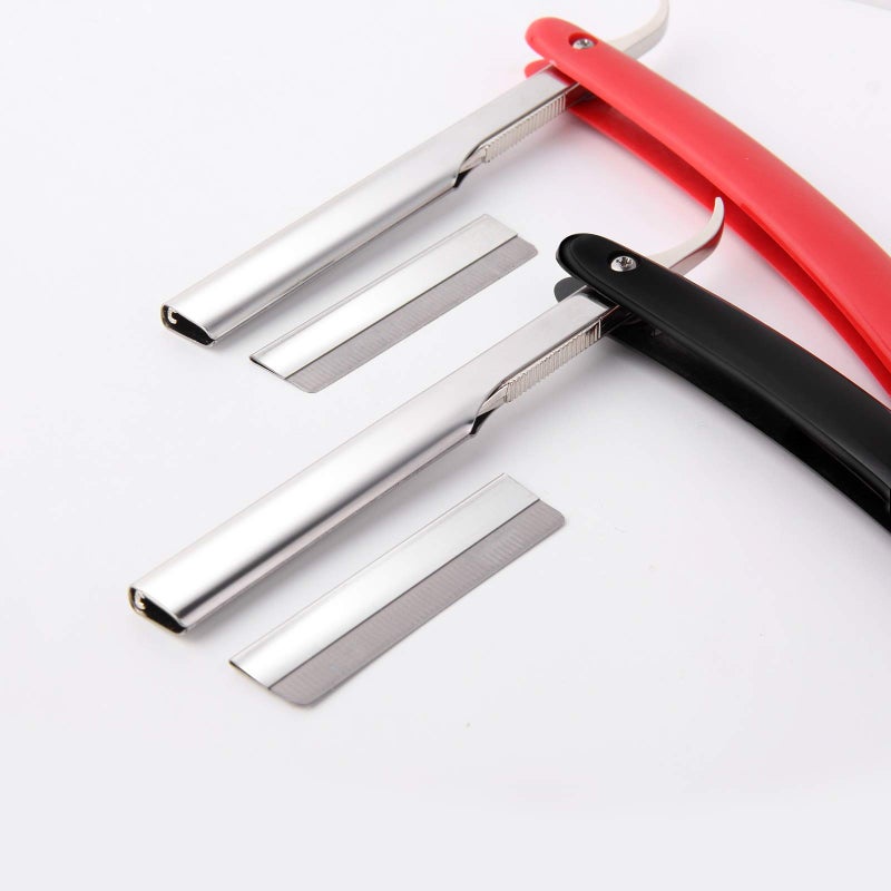 Lamoutor 100Pcs Single Edge Razor Blade Steel Industrial Razor Blades Disposable Straight Razor Blades for Men and Women - Image 4