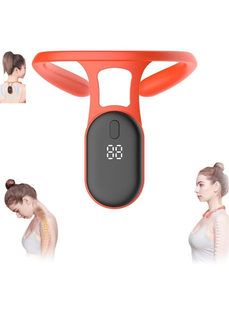 Loquat Lymphatic Drainage Device for Neck, Portable Neck Lymphatic Massager Relief Soothing Neck Instrument(Orange) - Image 1
