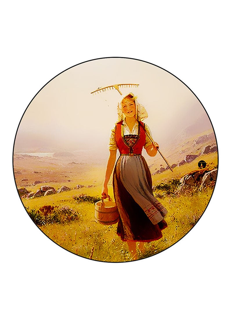 RKN Vintage Art Printed Mouse Pad Multicolour