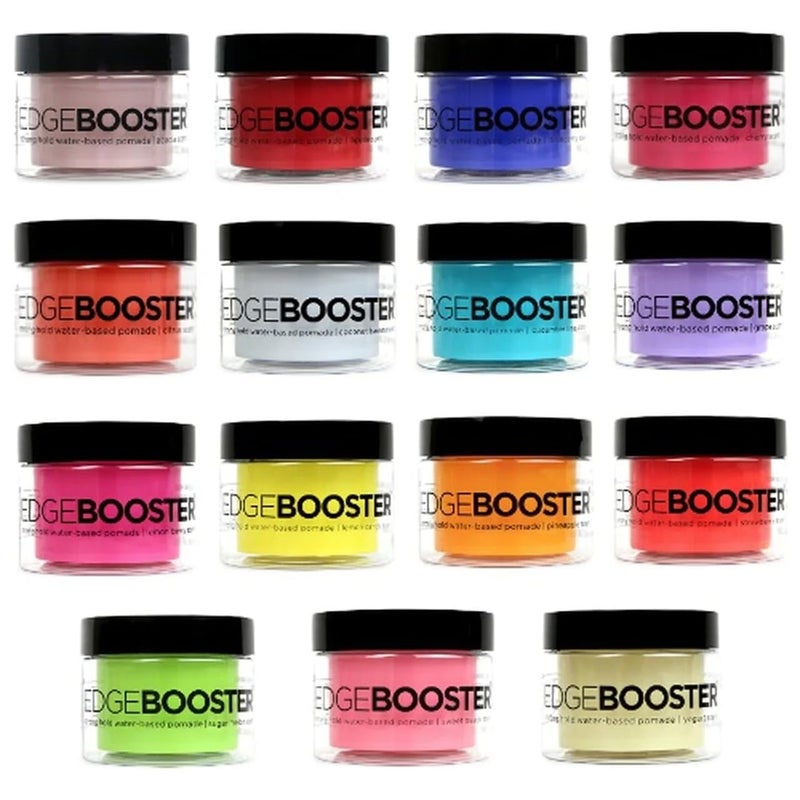 EDGEBOOSTER Style Factor Edge Booster Strong Hold Water-Based Pomade 3.38oz - Sweet Peach Scent - Image 2