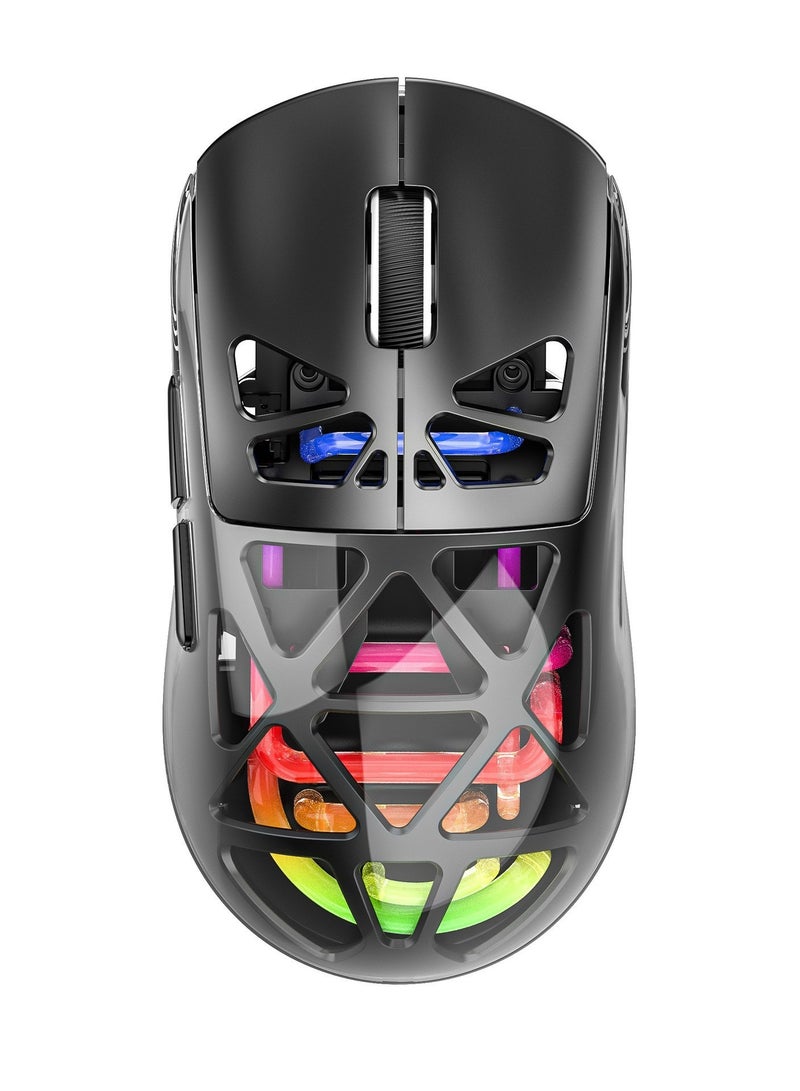 General Hollow lightweight three-mode Bluetooth wireless 2.4G charging gaming gaming RGB luminous mouse  - Image 3