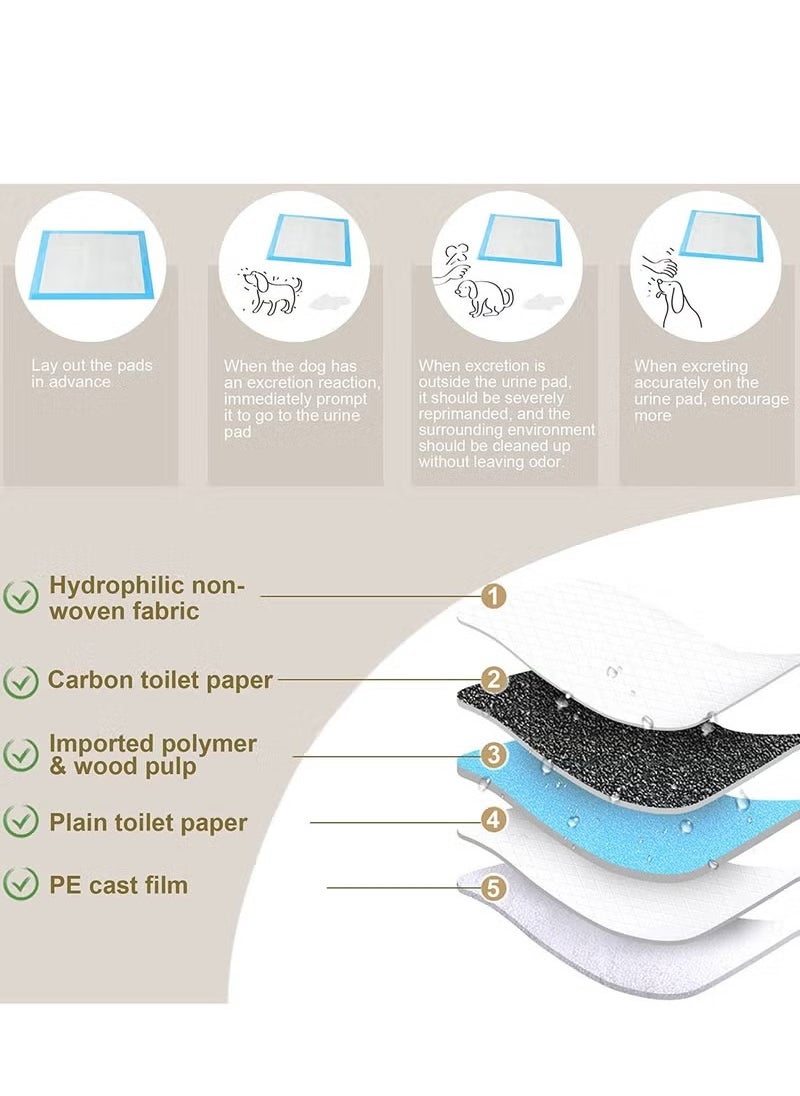 Pet Diaper Training Pad,Disposable Puppy Pads,For Dogs and Puppies Super Absorbent & Leak-Proof & Quick Dry Pet Urine Pad, For Puppies Cats Rabbits Pet Pee