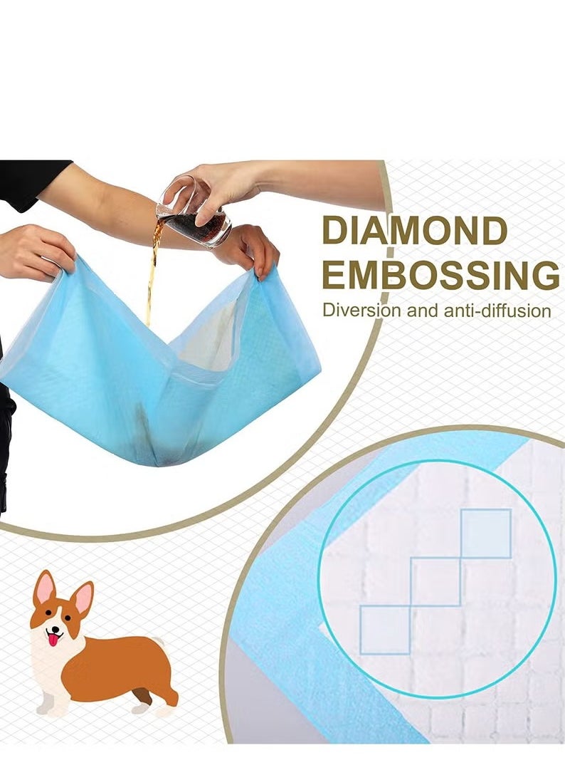 Pet Diaper Training Pad,Disposable Puppy Pads,For Dogs and Puppies Super Absorbent & Leak-Proof & Quick Dry Pet Urine Pad, For Puppies Cats Rabbits Pet Pee