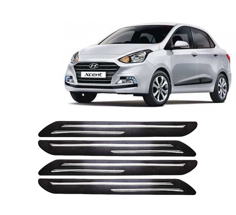 Car Bumper Guard for Hyundai X-Cent - (Chrome Strip)