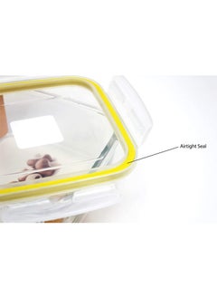 BLACKSTONE Glass Food Container with Airtight Lid Square Shape 380ml  - Image 2