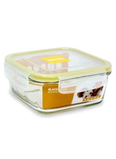 BLACKSTONE Glass Food Container with Airtight Lid Square Shape 380ml  - Image 1