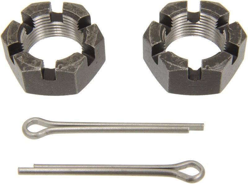 Corvette Central 1953-1982 Corvette Spindle Nut (4 Pieces, Hex Nut, Steel, Black, OEM) - Image 1