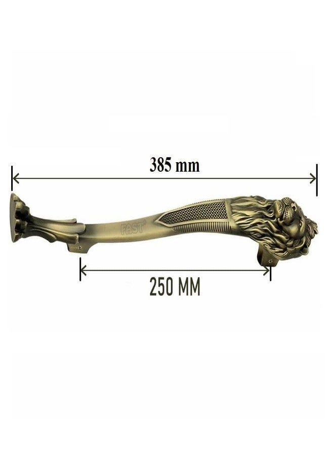 FAST DH55 Lion Brass Antique 16inch Main Door Pull Handle for Home & Office Doors - Image 2