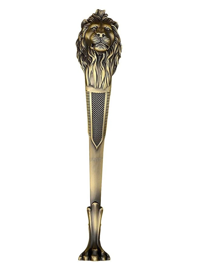 FAST DH55 Lion Brass Antique 16inch Main Door Pull Handle for Home & Office Doors - Image 1