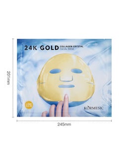 Kormesic 5 packs 24K Gold Collagen Crystal Mask - Sheet Mask 60g - Luxurious Firming  - Image 1