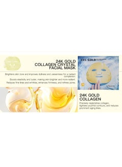 Kormesic 5 packs 24K Gold Collagen Crystal Mask - Sheet Mask 60g - Luxurious Firming  - Image 2
