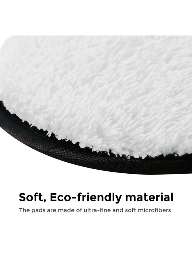 Wownect Reusable Sponge Makeup Remover Pad with Headband Cloth Face & Eye Cleansing Washable Makeup Removing Pad [3 Circle Puffs 1 Head Band ] Microfiber Powder Puff  - Image 4