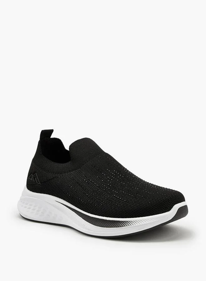 Embellished Slip-On Sports Shoes With Pull Tabs