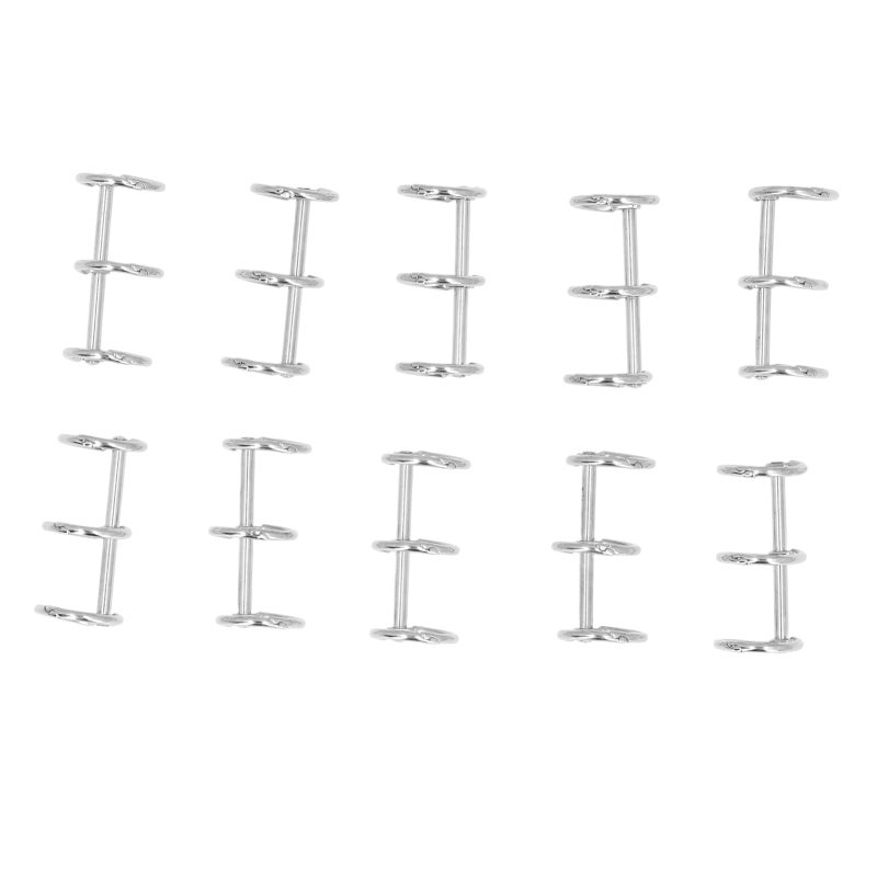 Stainless Steel Loose Leaf Rings 20mm Sufficient Quantity - Waterproof Rust Proof Flexible Design Binder Rings for Travel Diaries Photo Albums Scrapbooks Loose Leaf Notebooks - Image 5