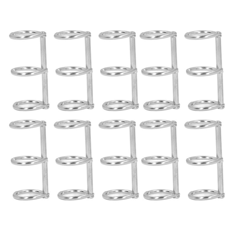 Stainless Steel Loose Leaf Rings 20mm Sufficient Quantity - Waterproof Rust Proof Flexible Design Binder Rings for Travel Diaries Photo Albums Scrapbooks Loose Leaf Notebooks - Image 3